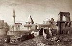 Konya Aladdin Camii Ve Köşkü / Charles Texier (GRV 119-30x50) (Çerçevesiz)