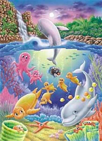 Deniz Hayvanları 48 Parça (33x48-Kod:6303)
