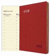 2013 Ece Ajanda - Çeşme (Ürün Kodu: 12) Kırmızı