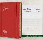 2013 Ece Ajanda - Muhtıra Serisi 1DL Cep (Ürün Kod:1) Kırmızı