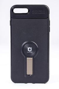 Telefon Kılıfı - Apple iPhone 7 Plus-8 Plus  - Mat Siyah - Dore Ayaklı (TMS-012)