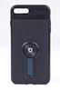 Telefon Kılıfı - Apple iPhone 7 Plus-8 Plus  - Mat Siyah - Petrol Mavisi Ayaklı (TMS-014)