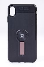 Telefon Kılıfı - Apple iPhone XS Max  - Mat Siyah - Gül Kurusu Ayaklı (TMS-023)
