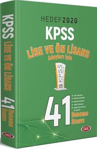 2020 KPSS Lise ve Önlisans 41 Deneme Sınavı