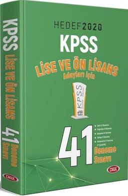 2020 KPSS Lise ve Önlisans 41 Deneme Sınavı