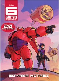 6 Süper Kahraman - Çıkartmalı Boyama